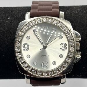 Silver & Brown Men's Watch